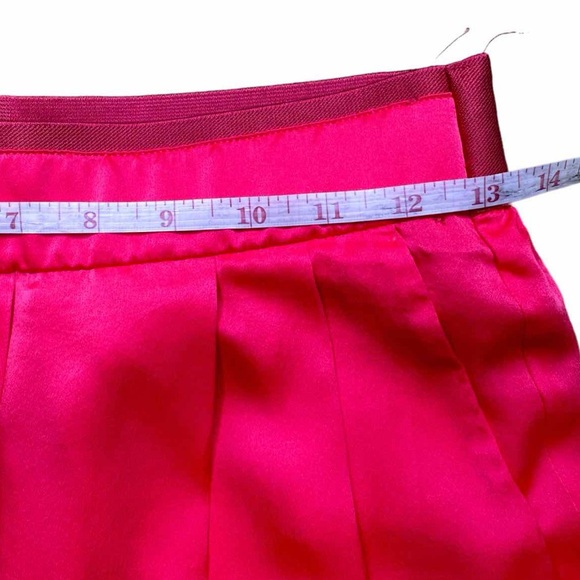 forte_forte Bright Pink Granadine Silk Cropped Pants - Picture 5 of 12